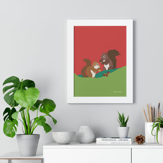 Squirrel Framed Poster