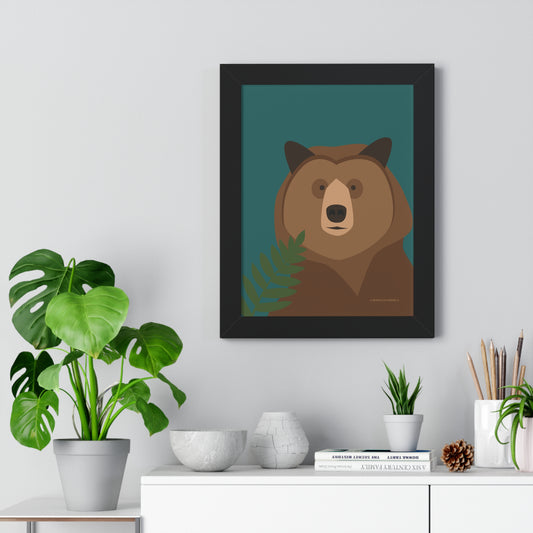 Bear Framed Poster