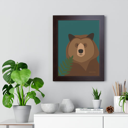 Bear Framed Poster