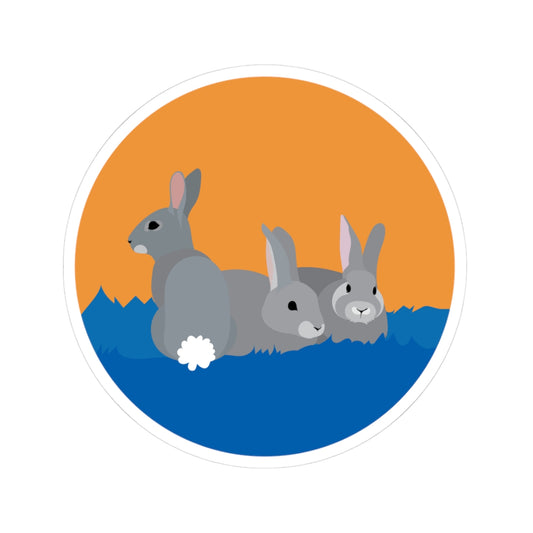 Bunny of Bear Kiss-Cut Stickers