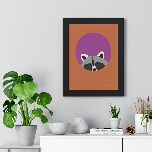 Raccoon Framed Poster
