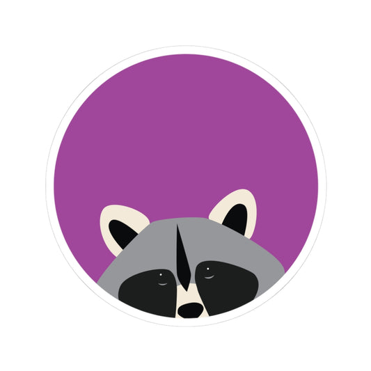 Raccoon Kiss-Cut Stickers