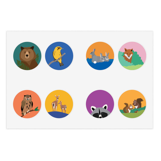 Forest Animals Sticker Sheet