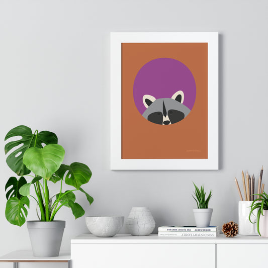 Raccoon Framed Poster