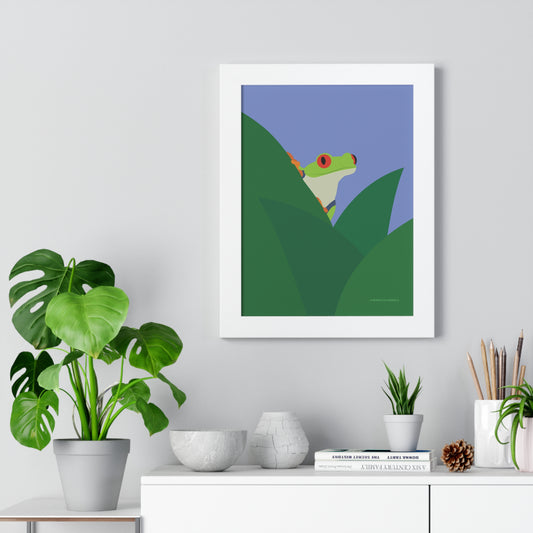Frog Framed Poster