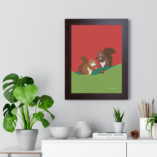 Squirrel Framed Poster