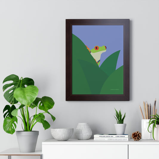 Frog Framed Poster